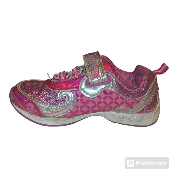 Shimmer and Shine Pink Sparkly Light Up Shoes size 10 - Picture 3 of 6